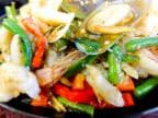 Best Sizzling Spicy Basil Sauce Mixed Seafood in Santa Clara, CA